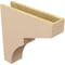 Ekena Millwork 5"W x 20"D x 20"H Thin Monterey Rough Cedar Woodgrain TimberThane Corbel, Primed Tan CORUR05X20X20MONRCPR - alternate 2